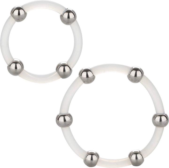 Produktbild CalExotics Steel Beaded Silicone Ring Set (5 cm)