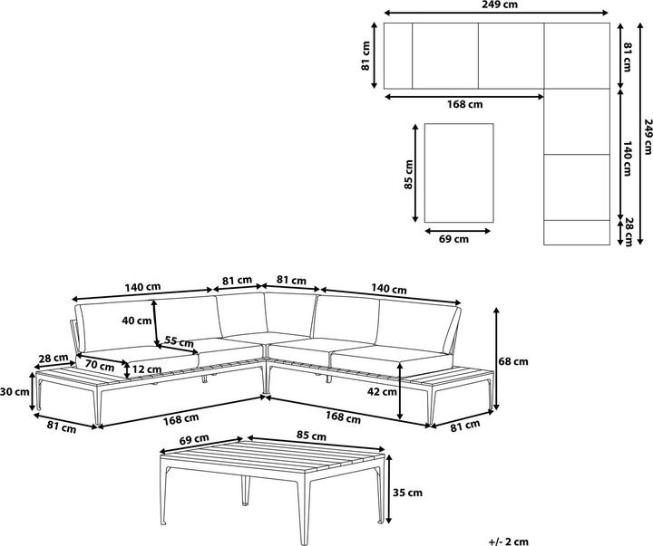 Actual product image Beliani Positano