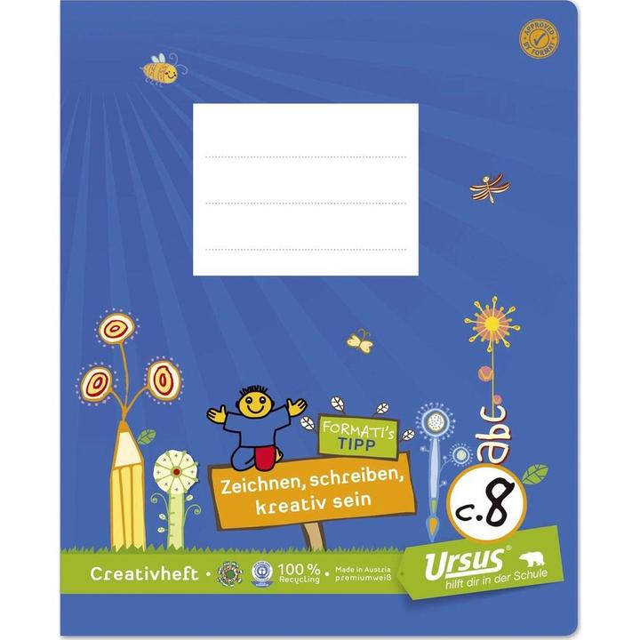 Produktbild Ursus Creativheft Quart 20BL glatt (19.5 x 24 cm, Blanko)