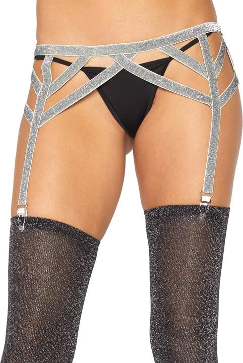 Produktbild Leg Avenue Lurex elastic garter belt (One Size)