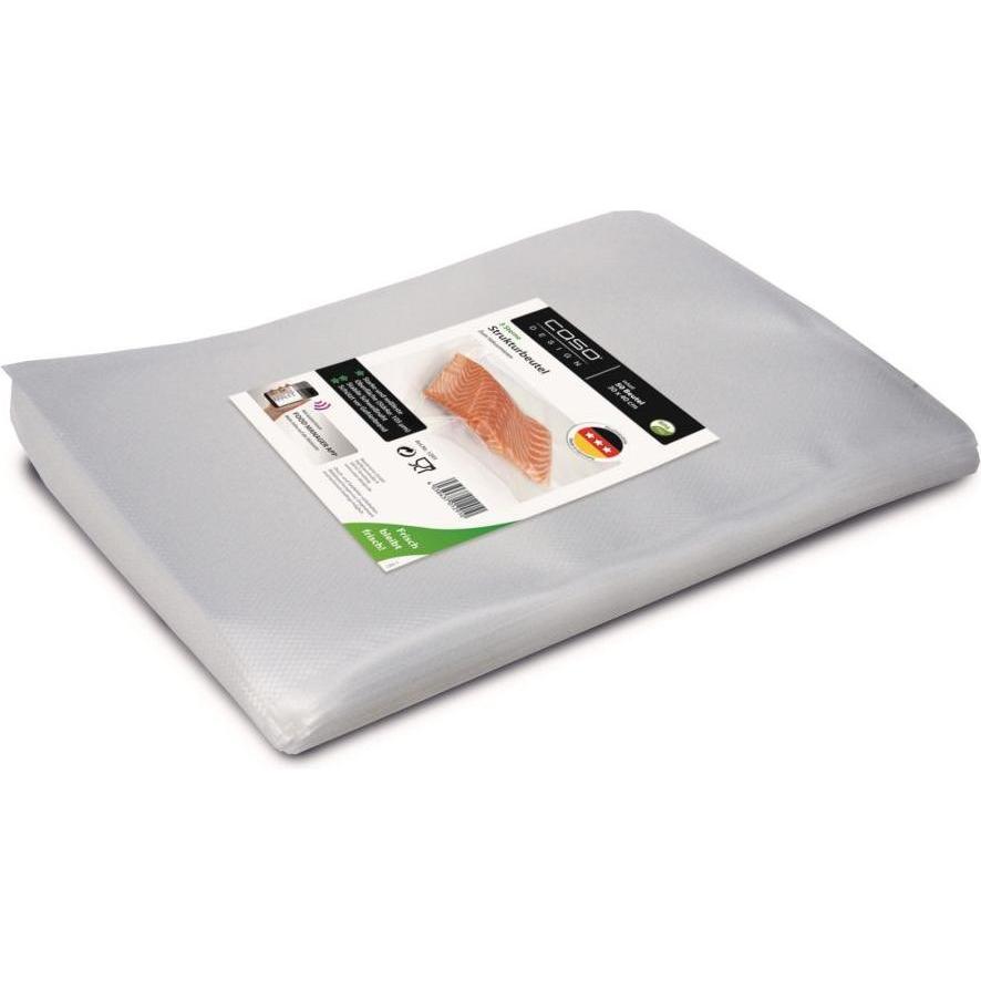 Caso Structured bags for Vacuum sealing 01291 50 bags, Dimensions (W x L) 30 x 40 cm, Lebensmittelverpackung
