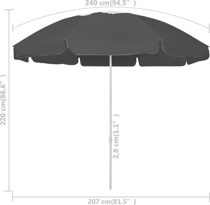 Produktbild vidaXL Gerit (2.07 m)