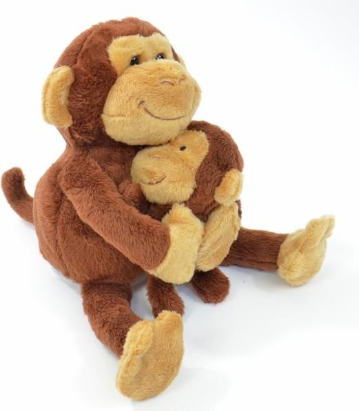 Produktbild Kögler Labertier Laber-Affe mit Baby, "Nana und Coco" braun, inkl. Batterien (23 cm)