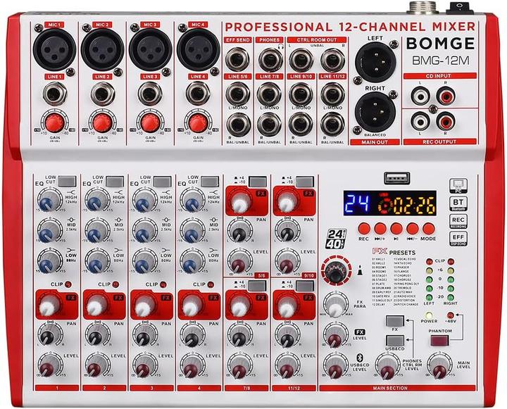 Produktbild Bomge Soundboard-Mixer mit 12 Eingängen (Line-Mischer)