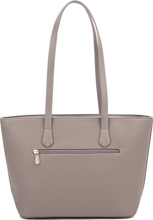 Actual product image David Jones **Damen Schultertasche - Elora Ultra Modell - Pu Vegan Leder** - 36.0 X 23.0 X 11.0 Cm