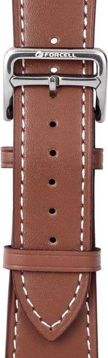 Image du produit Forcell Bracelet F-DESIGN FA20 bracelet cuir eco pour APPLE Watch 42 / 44 / 45 / 49 mm marron (Éco-cuir)