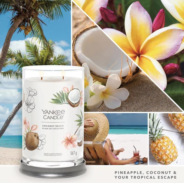 Actual product image Yankee Candle Coconut Beach Signature Large Tumbler Scented Candle