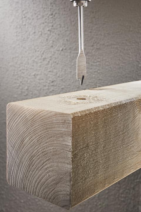 Produktbild wolfcraft 1 Flachfräsbohrer ø22x152mm (22 mm)