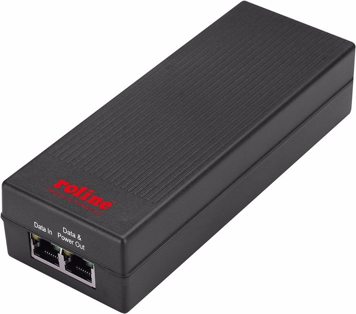 Roline Injecteur PoE Gigabit Ethernet (802,3at (PoE+), 802.3af (PoE), 30 W)