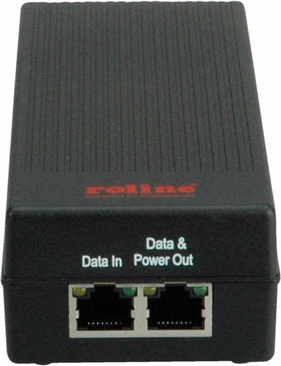 Produktbild Roline Gigabit Ethernet PoE Injektor (802.3at (PoE+), 802.3af (PoE), 30 W)