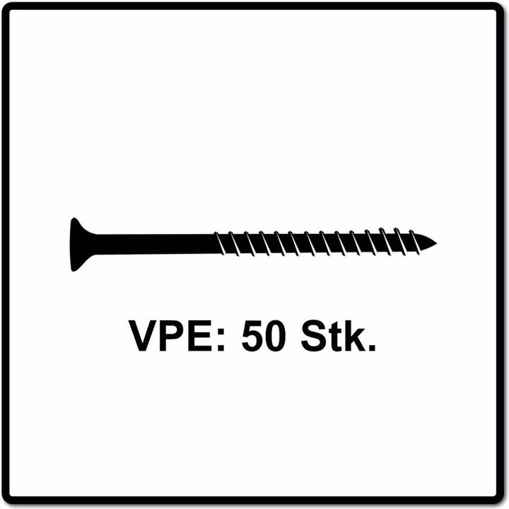 Immagine prodotto Fischer Vite per pannelli truciolari Power-Fast II FPF II 5,0x100 mm 50 pezzi ( 670672 ) Testa svasata con (50 Viti per pezzo)
