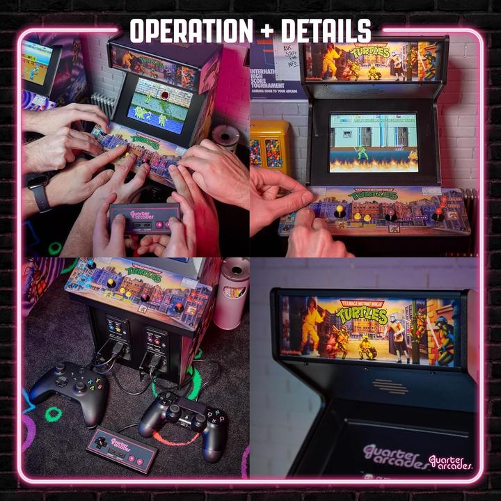 Produktbild Numskull Quarter Scale Arcade Cabinet - Teenage Mutant Ninja Turtles