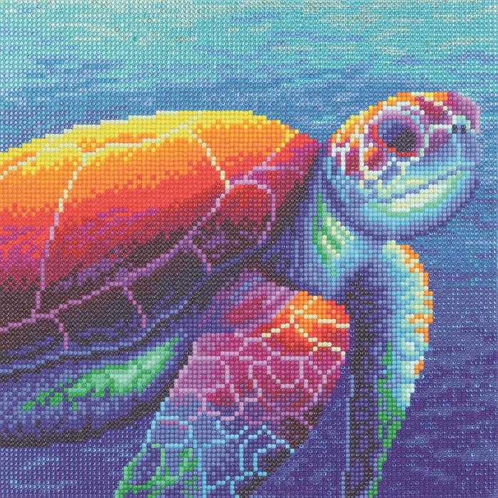 Produktbild Craft Buddy Regenbogen Schildkröte Crystal Art Kit