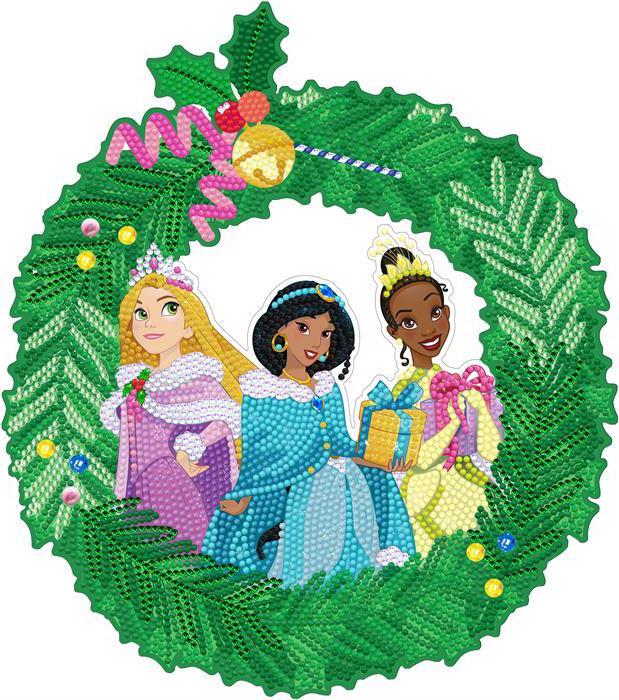 Produktbild Craft Buddy Christmas Princess 30cm Disney Crystal Art Wreath