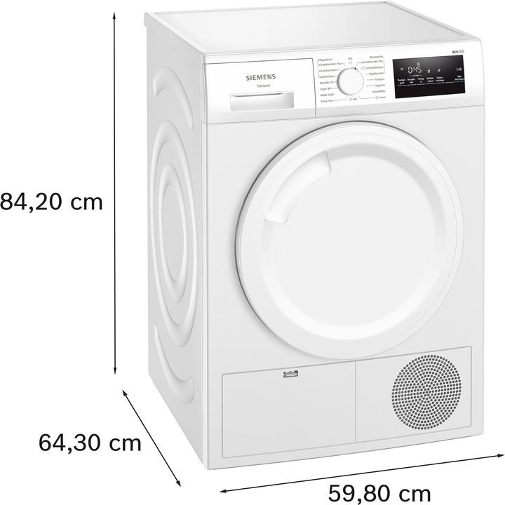 Produktbild Siemens WT43N203 (8 kg, Rechts)