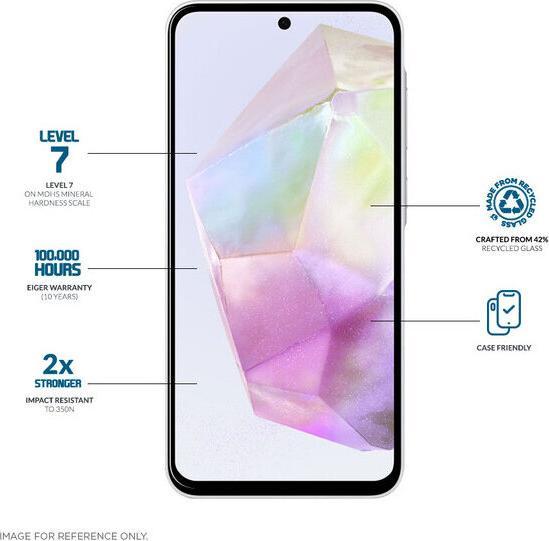 Immagine prodotto Eiger SP Mountain Glass Clear Edge Galaxy A36/A56/S24 FE (1 Pezzo/i, Samsung Galaxy A56)