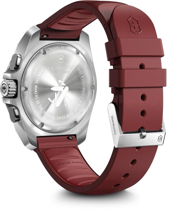 Produktbild Victorinox I.N.O.X. Chrono 43, SIR, RED dial,RED rubber str (Chronograph, Taucheruhr, 43 mm)