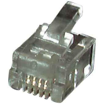 EFB Elektronik EFB 37516.1-100 Modular Stecker RJ11 E-MO 6/4 SR VPE100 (Netzwerkkabel Stecker), Netzwerk Zubehör