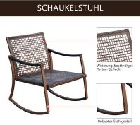Produktbild Outsunny Schaukelstuhl