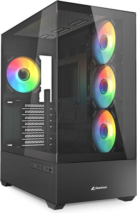 Produktbild Sharkoon AK6 RGB Black ATX (schwarz) (ATX, mATX, Mini-ATX)