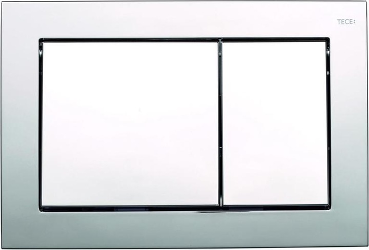 Produktbild TECE Base WC-Betätigungsplatte für Zweimengentechnik chrom glänzend