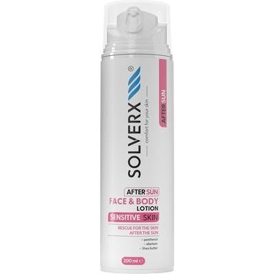 Solverx, After Sun, Sensitive Skin After Sun Soothing Balm For Face And Body 200ml (Balm, 200 ml)