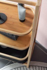 Produktbild Wenko Regal mit Korb Ecori (44 x 80 x 33 cm)
