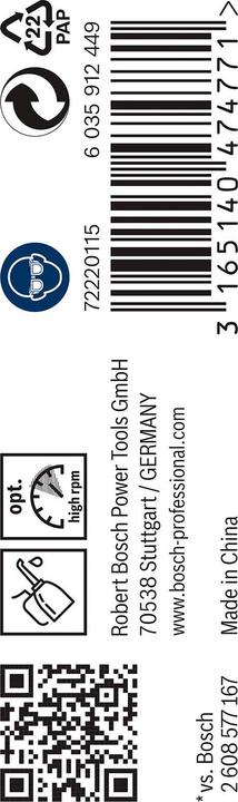 Immagine prodotto Bosch Professional Zubehör Trapano PRO Metal HSS-G, 1,7 x 20 x 43 mm (1,7 mm)
