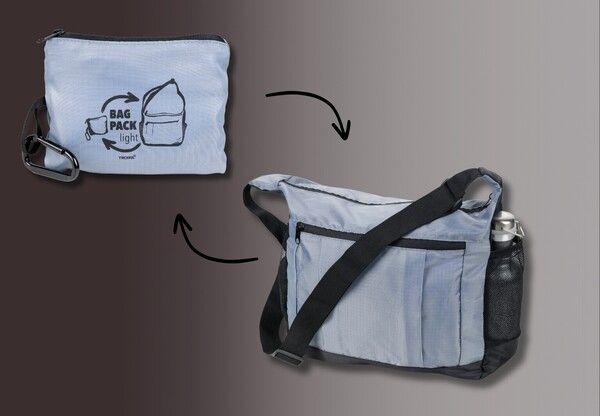 Immagine prodotto Troika BAG PACK borsa a tracolla pieghevole, grigio
