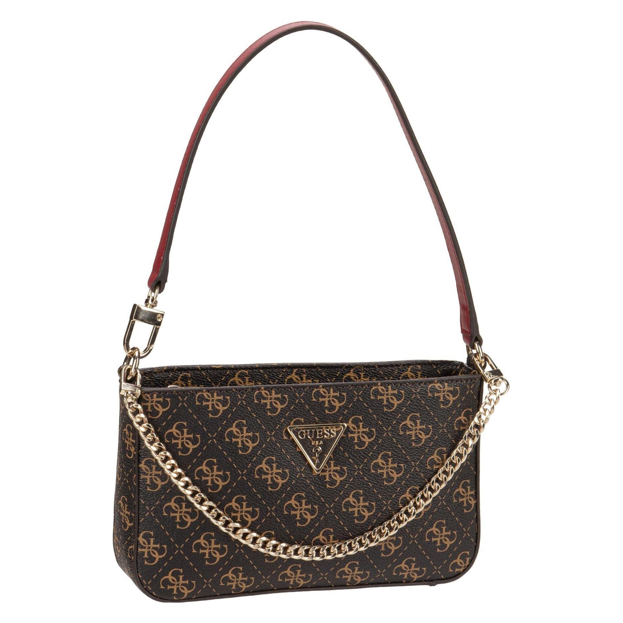 Guess, Damen, Handtasche, Handtasche Noelle Mini Top Zip, Braun