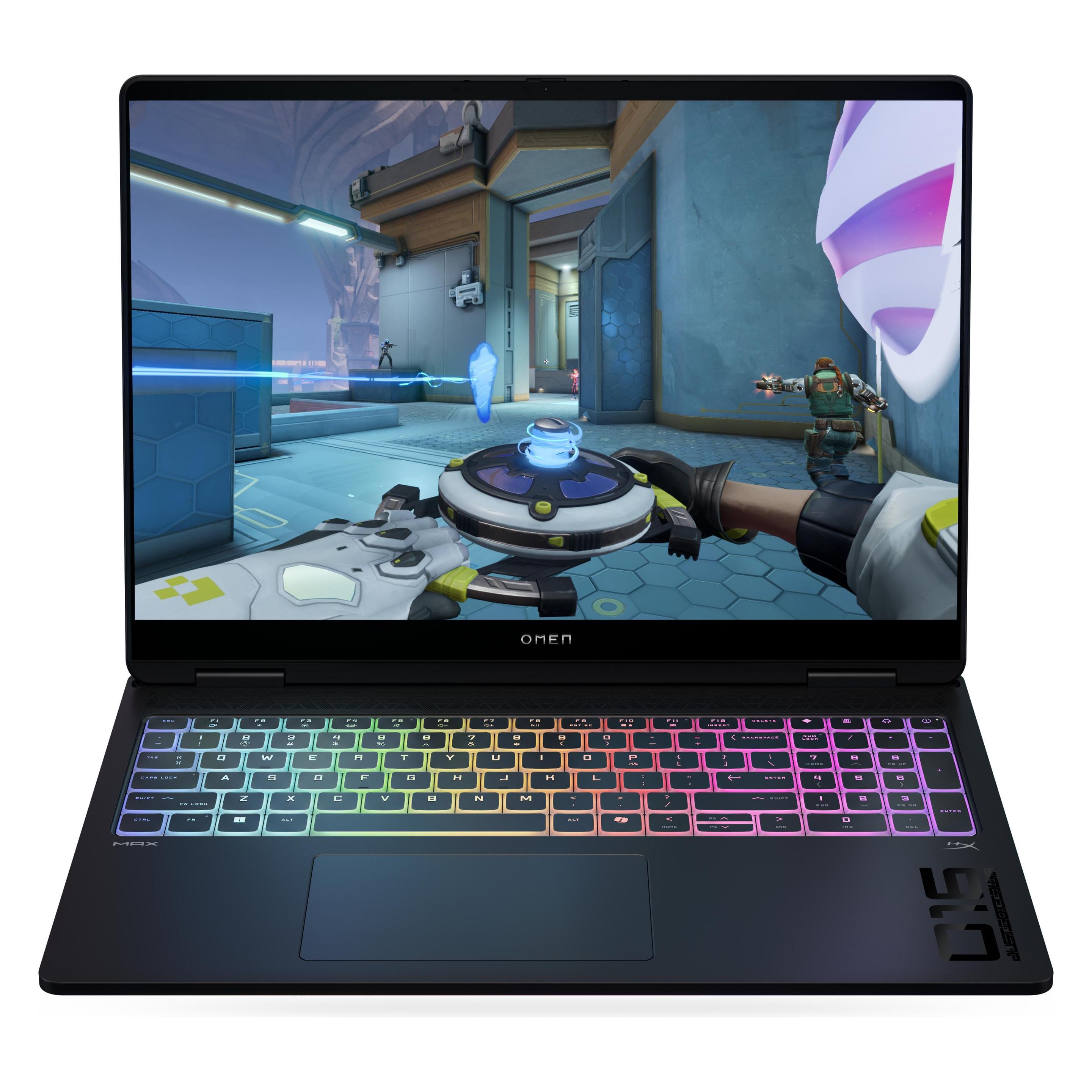 HP Omen Max 16-ak0073ng RTX 5070 Ti (16", 1000 GB, 32 GB, DE, AMD Ryzen AI 7 350), Notebook, Schwarz