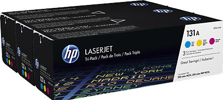 Actual product image HP 131a (M, C, Y)