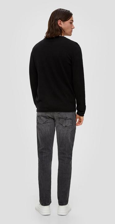 Produktbild s.Oliver Strickpullover Strickpullover mit Musterstruktur (XS)