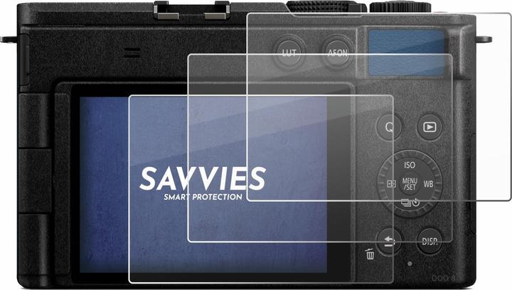 Actual product image Savvies 3x Smart Glass - 9H Hybrid Glass Screen Protector for Panasonic Lumix DC-S9