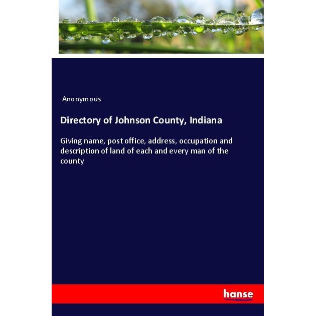 Directory of Johnson County, Indiana, Fachbücher von Anonym