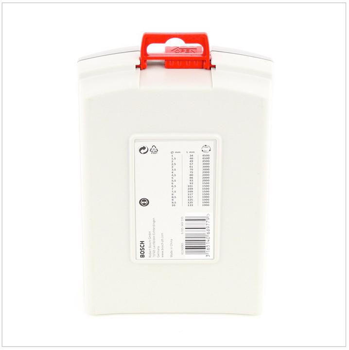 Produktbild Bosch Professional Zubehör PRO Metal HSS-G Spiralbohrer-Set, 19-tlg. (1 mm, 1.5 mm, 2 mm, 2.5 mm, 3 mm, 3.5 mm, 10 mm, 7 mm, 7.5 mm, 8 mm, 8.5 mm, 9 mm, 9.5 mm, 4 mm, 4.5 mm, 5 mm, 5.5 mm, 6 mm, 6.5 mm)