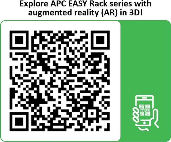 Produktbild APC Easy Rack /24U/1000mm with Roof Side panel castors feet and 4 Brackets No Bottom (24 HE, 19 Zoll Rack)