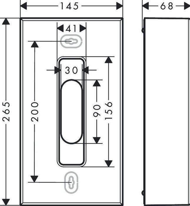 Actual product image Axor Cosmetic tissue box Universal Circular brushed bronze