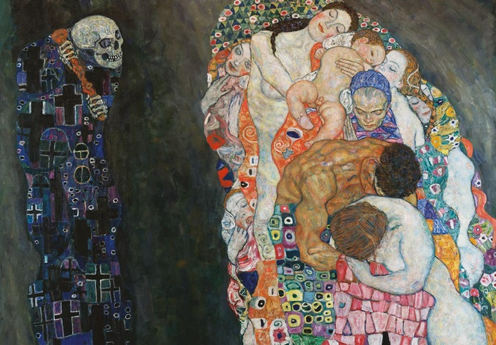 Productafbeelding D-Toys Puzzel 1000 stukjes - Gustav Klimt - Dood en Leven (1000 onderdelen)