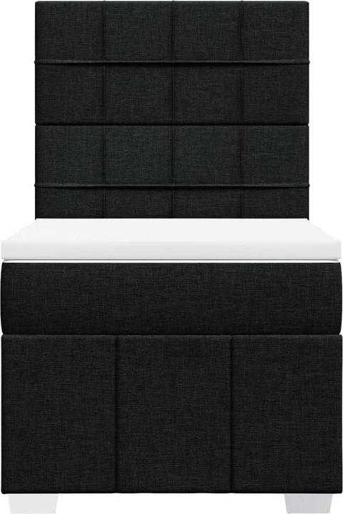 Actual product image vidaXL Bo x springbett mit Matratze 100 x 200 cm Stoff (100 x 200 cm)