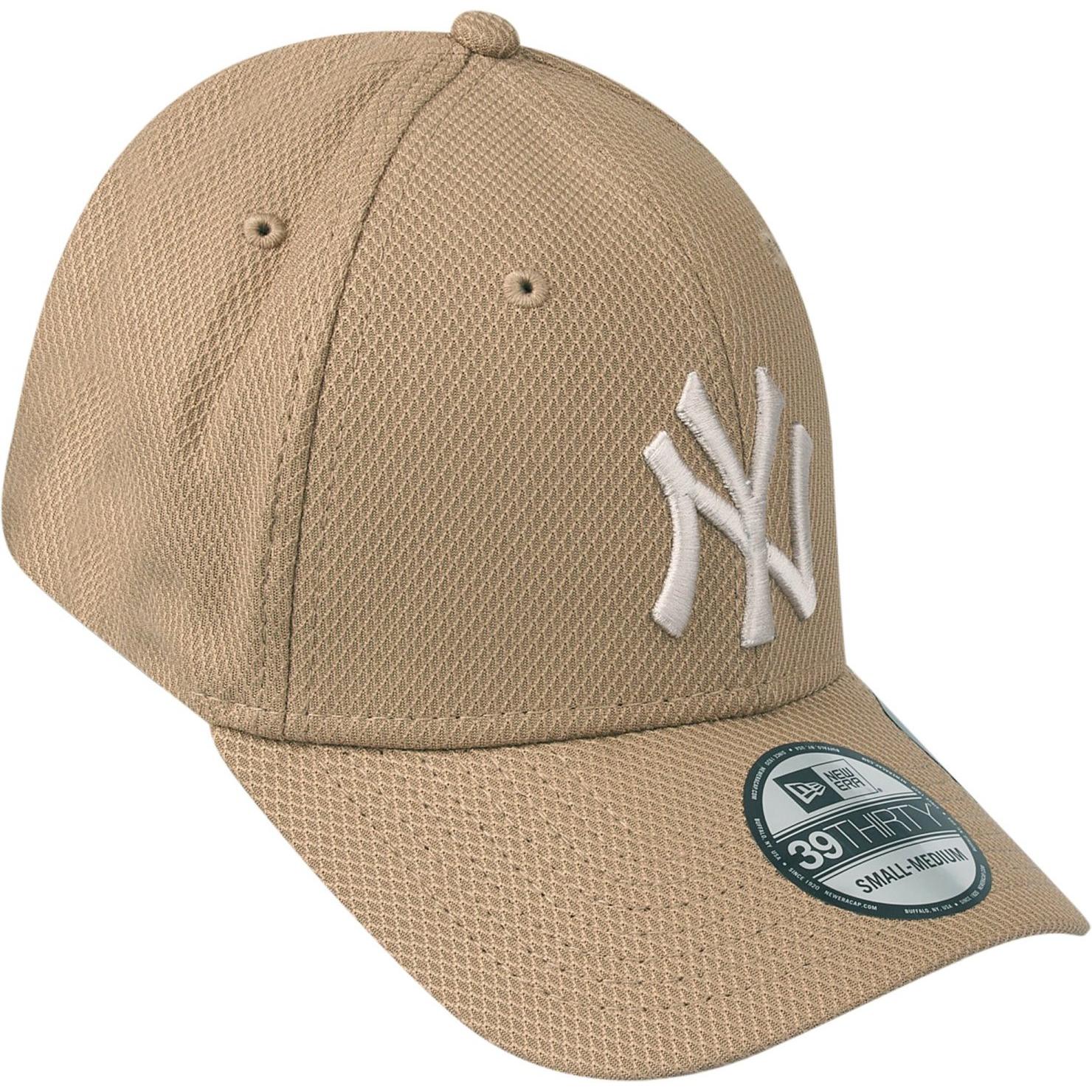 New Era, Herren, Cap, 39Thirty Diamond Cap - New York Yankees khaki - XS/S, Braun, (XS)