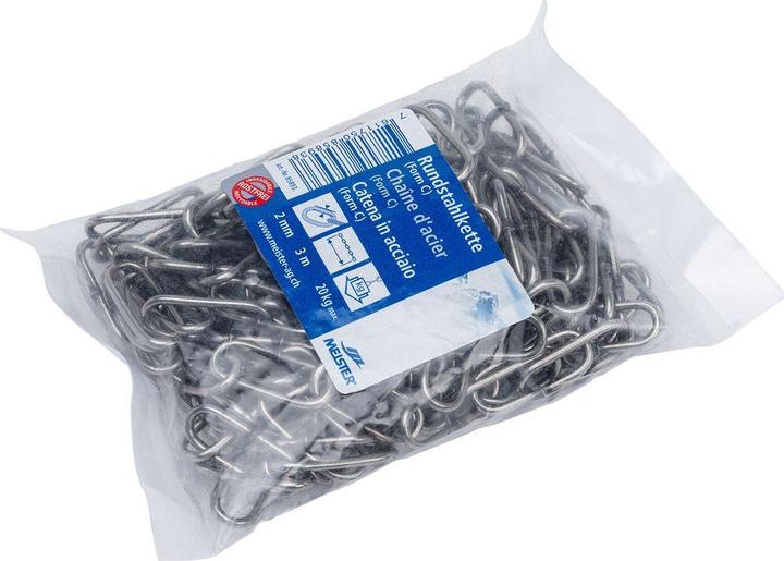 Meister Chaîne d'acier forme C inoxydable (3 m)