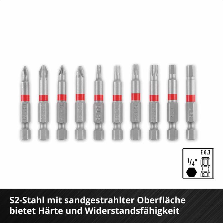 Produktbild Einhell Bit-Set, 118623, Karabiner, 10-teilig