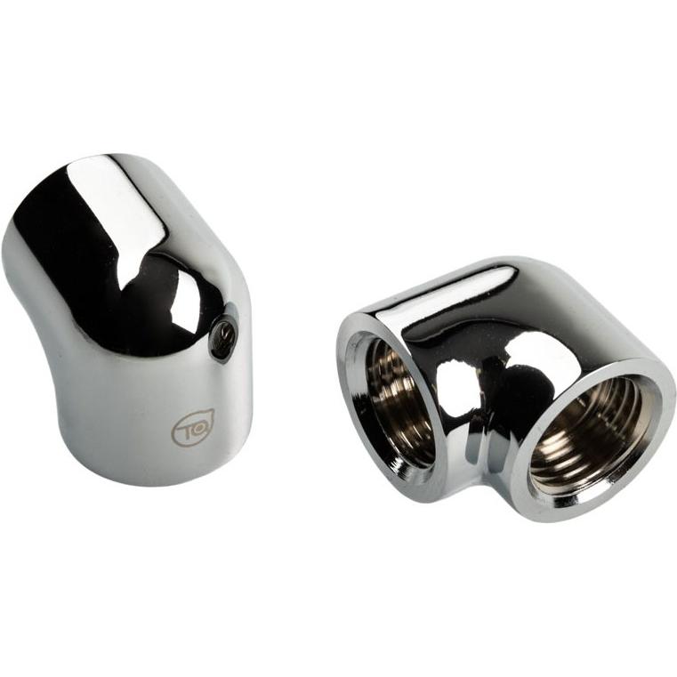 Thumbnail - Bitspower Touchaqua Adapter 90 Grad G1/4 Zoll IG auf G1/4 Zoll IG - 2er Pack, Wasserkühlung Komponenten Zubehör, Silber