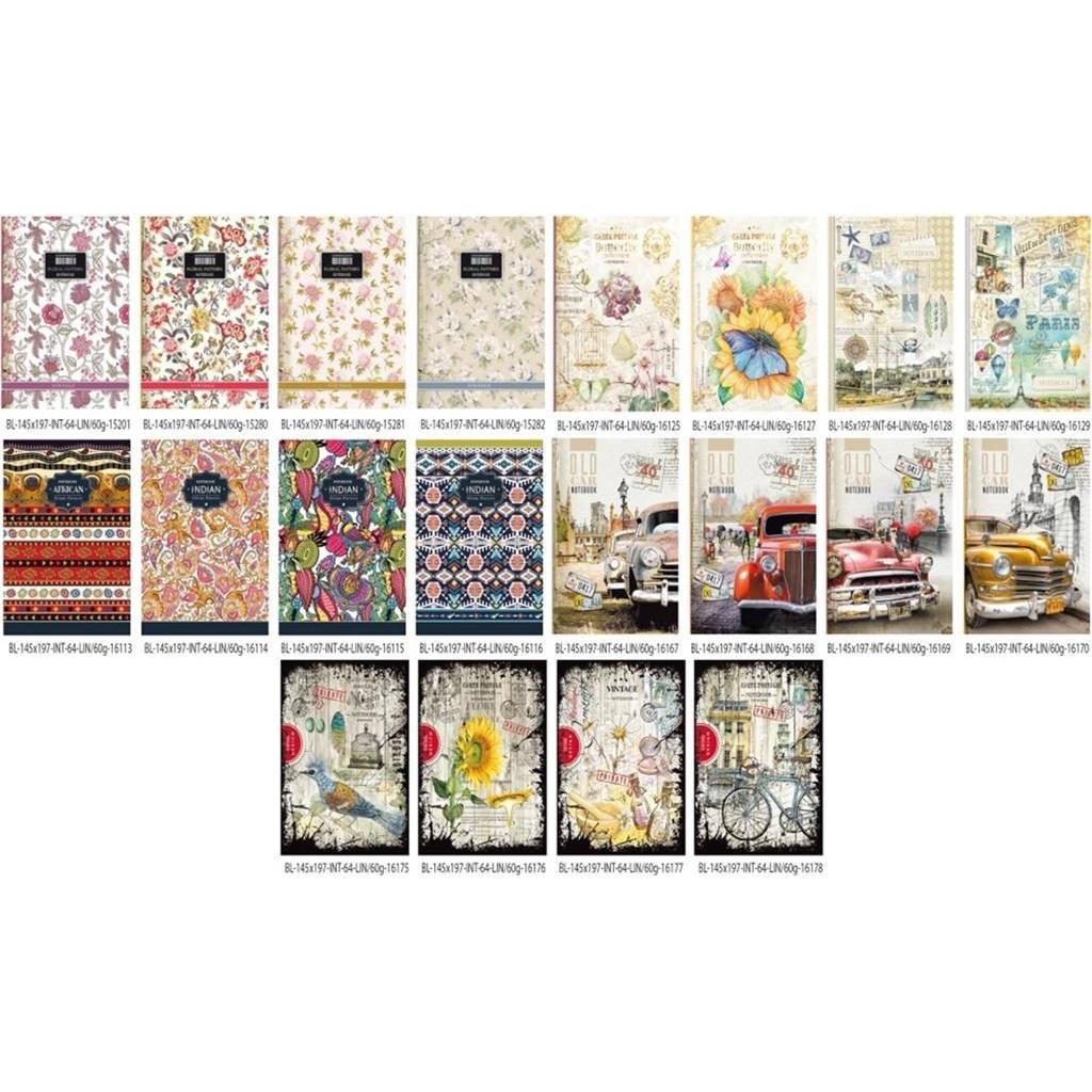 Fresh, Quaderno + Bloc notes, Dekoratives Notizbuch 145x197/64K line