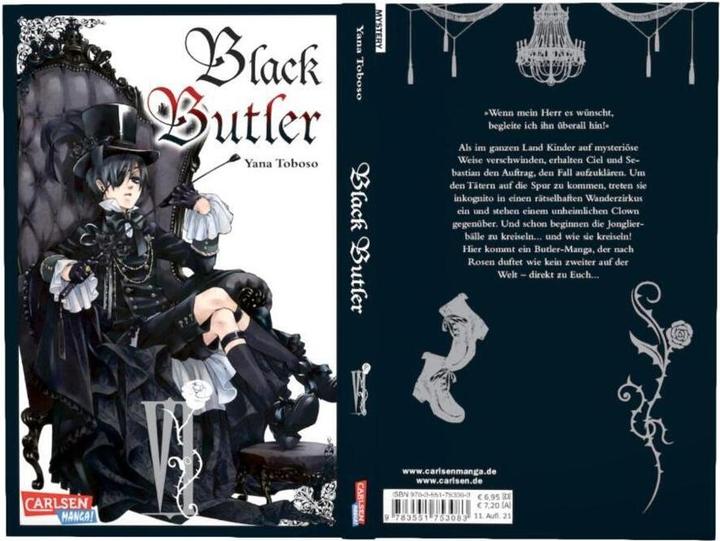 Produktbild Black Butler, Band 06 (Deutsch, Yana Toboso, 2011)
