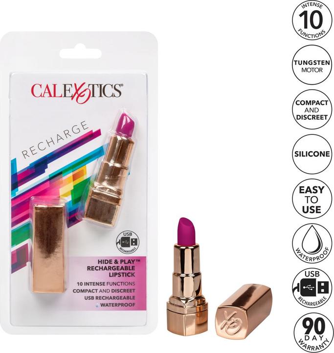 Produktbild CalExotics Hide & Play Lipstick Recharge-Purple
