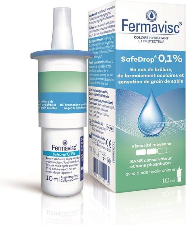 OmniVision Eye drops Fermavisc SafeDrop 0.1% (10 ml, Fermavisc SafeDrop 0.1% 10 ml eye drops)