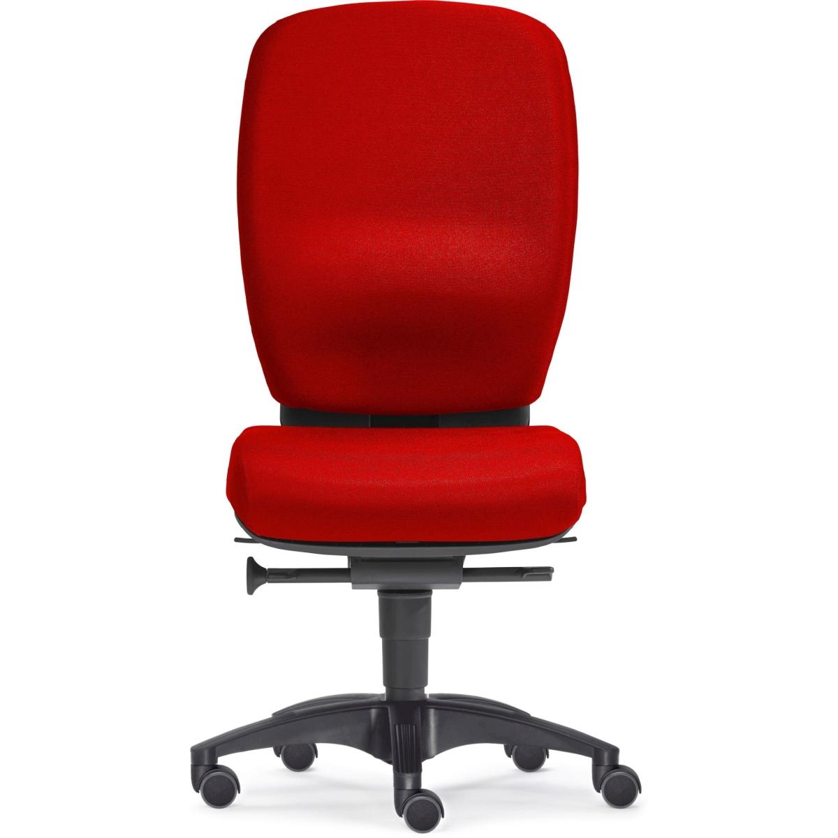 Sitwell, Bürostuhl, Büro-Drehstuhl Lady Comfort ohne Armlehnen Polyamid-Fusskreuz rot