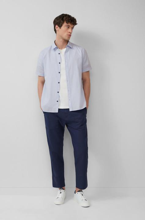 Produktbild S.Oliver Hemd Regular Fit: Strukturiertes Kurzarmhemd aus Baumwolle mit Kentkragen (M)